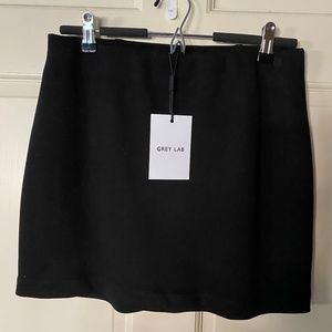 Grey Lab black mini skirt